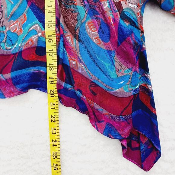 Kimono Blouse Dilemma Bold Lagenlook Y2K Whimsycore Dopamine Dressing Chic Boho - Picture 3 of 12